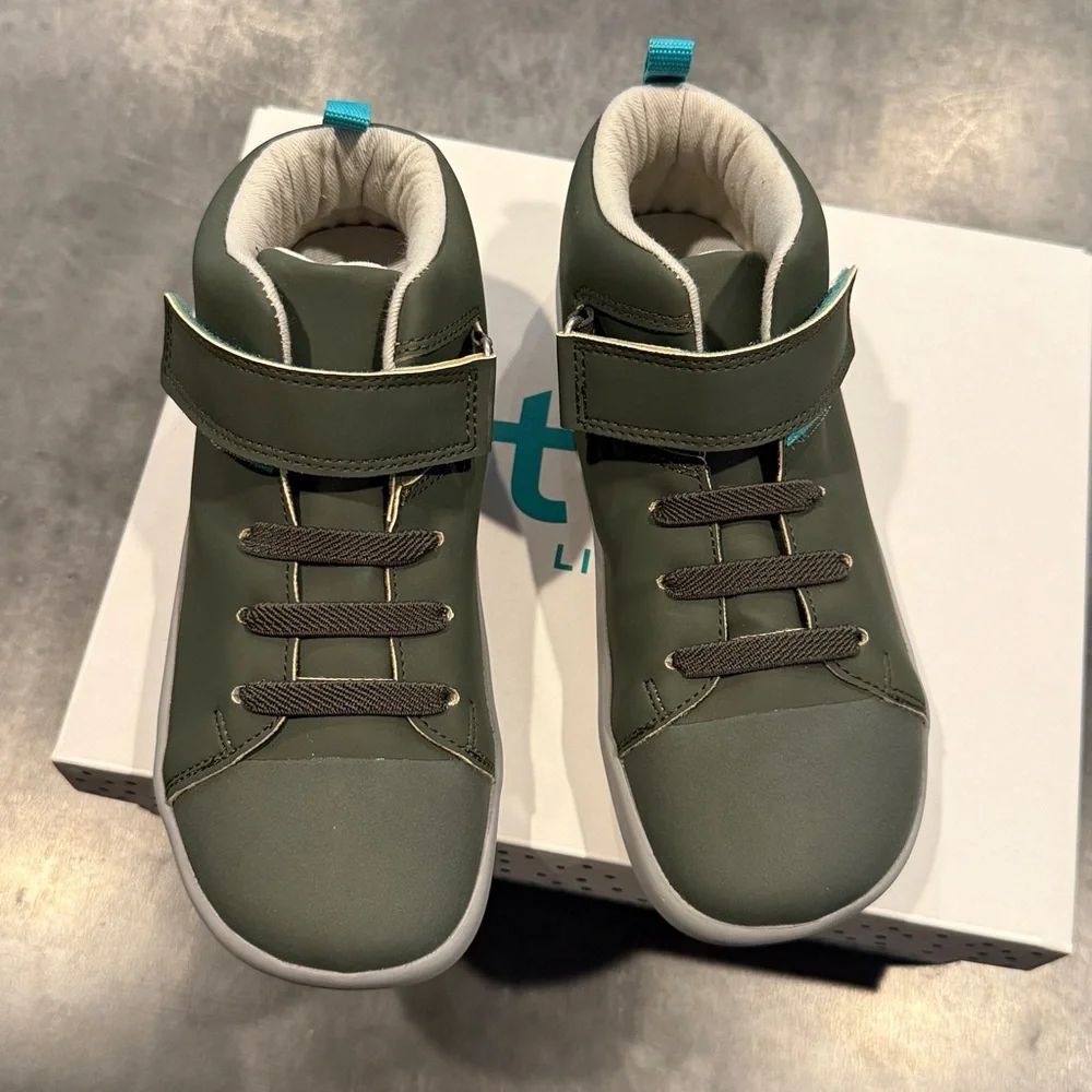 *NEW* Ten Little Mid Top Sneakers- Khaki Green